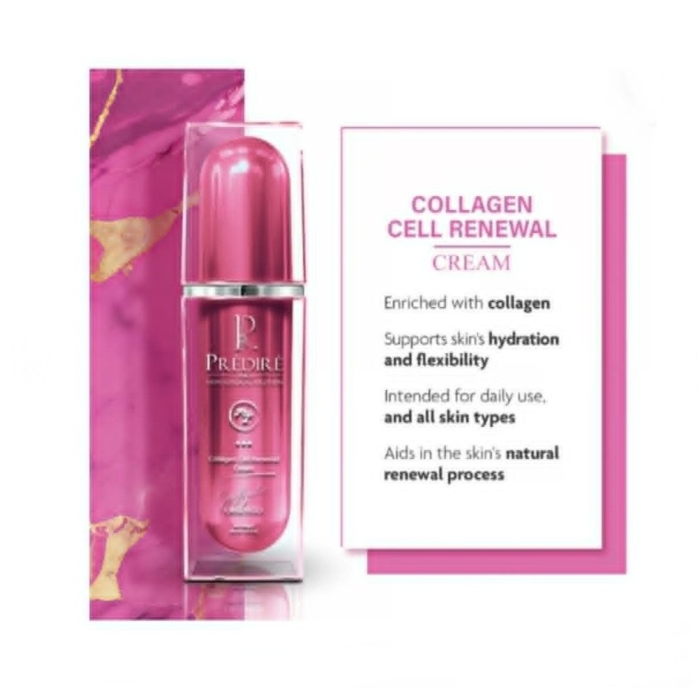 New Predire Paris Skin Collagen Cell Renewal Cream Bio Organica 1.35 fl oz